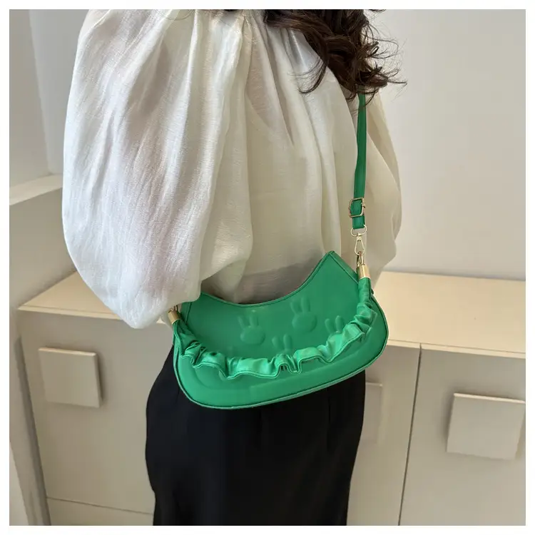 Green Bunny Embroidered Shoulder Bag for Women — feature 18