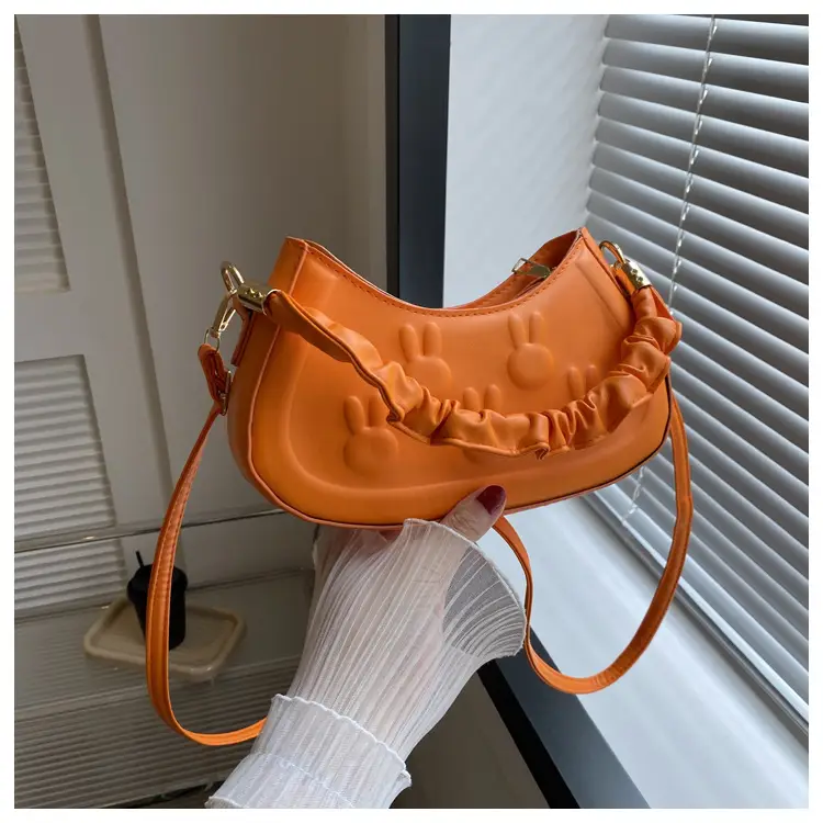 Green Bunny Embroidered Shoulder Bag for Women - Image 4