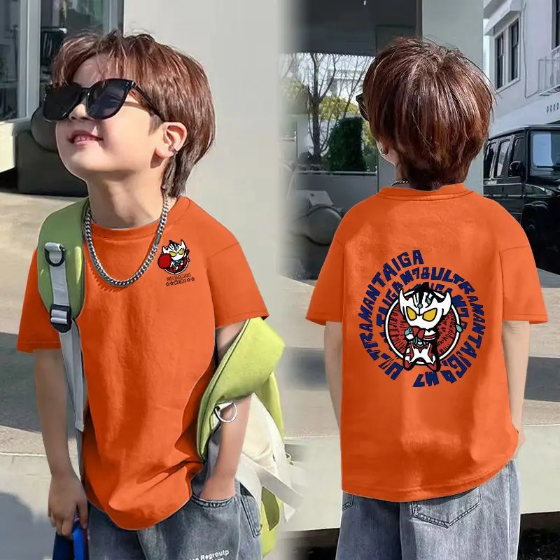 2025 Korean Style Boys T-Shirt White Blue Graphic - Image 13