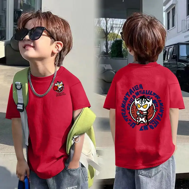 2025 Korean Style Boys T-Shirt White Blue Graphic - Image 14