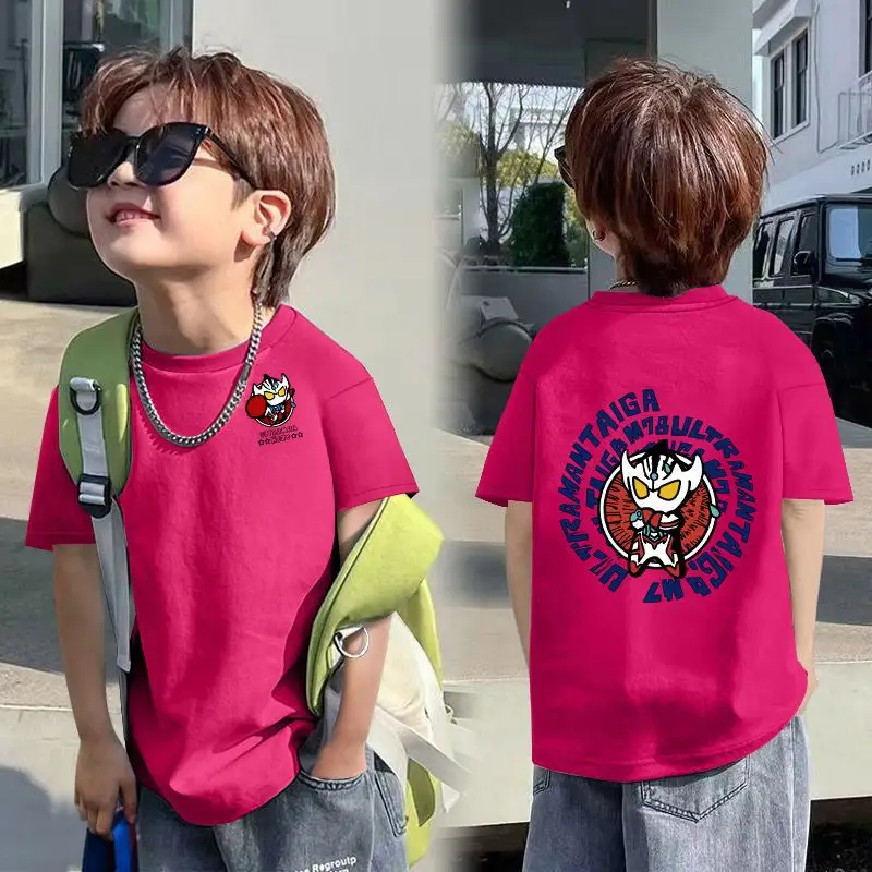 2025 Korean Style Boys T-Shirt White Blue Graphic - Image 15