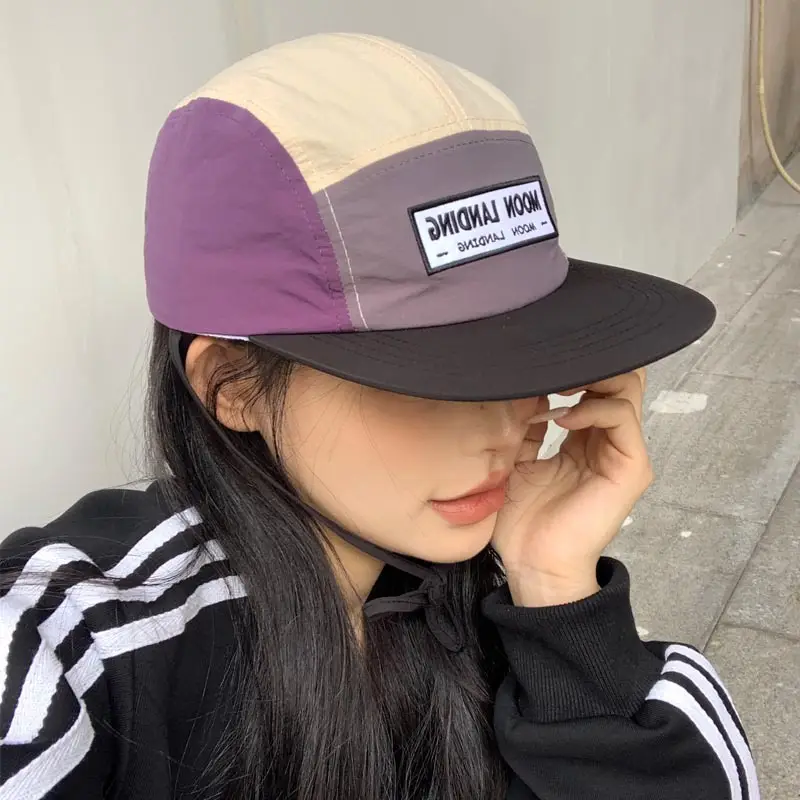 Women's American Color Matching Flat-Brim Sun Hats - Image 4