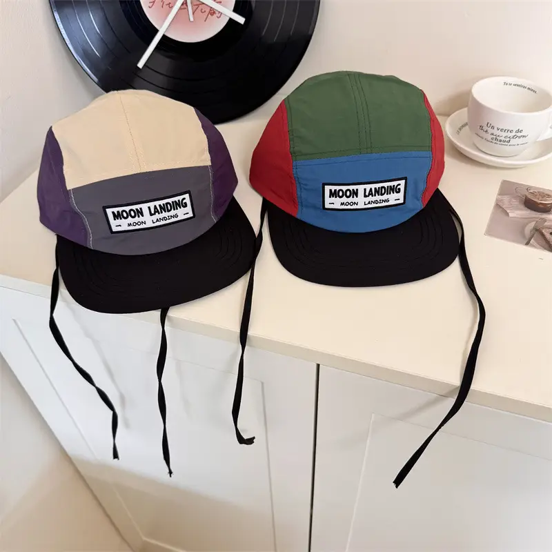 Women's American Color Matching Flat-Brim Sun Hats - Image 5