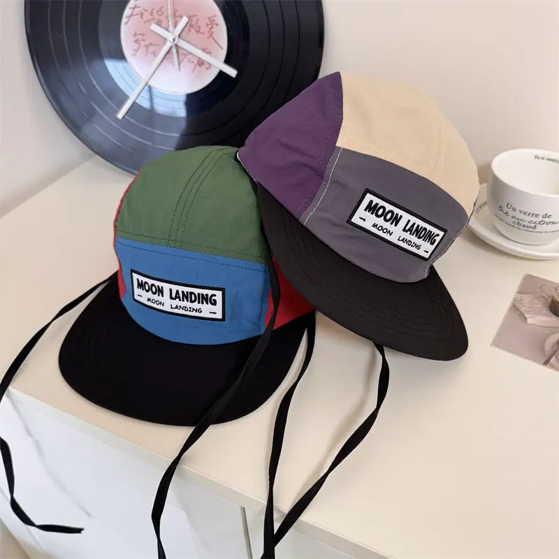 Women's American Color Matching Flat-Brim Sun Hats - Image 6