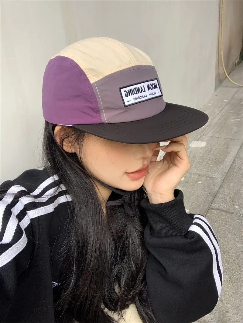 Women's American Color Matching Flat-Brim Sun Hats — feature 8