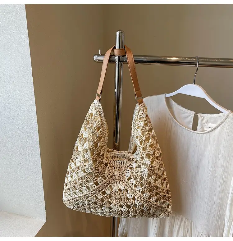 Women's Large Capacity Braided Leather Shoulder Bag — feature 25