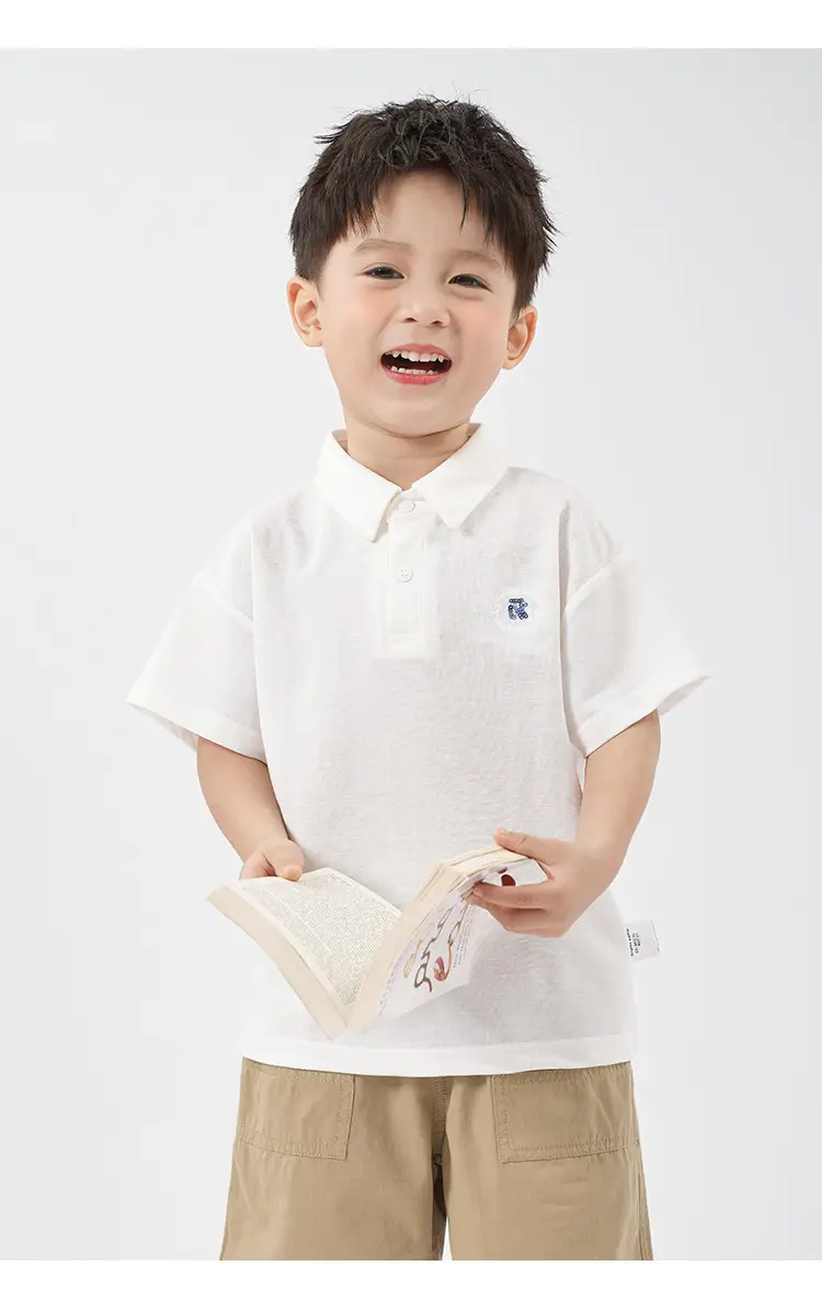 Boys' Antibacterial Polo Shirt Short Sleeve Summer Wear — feature 17