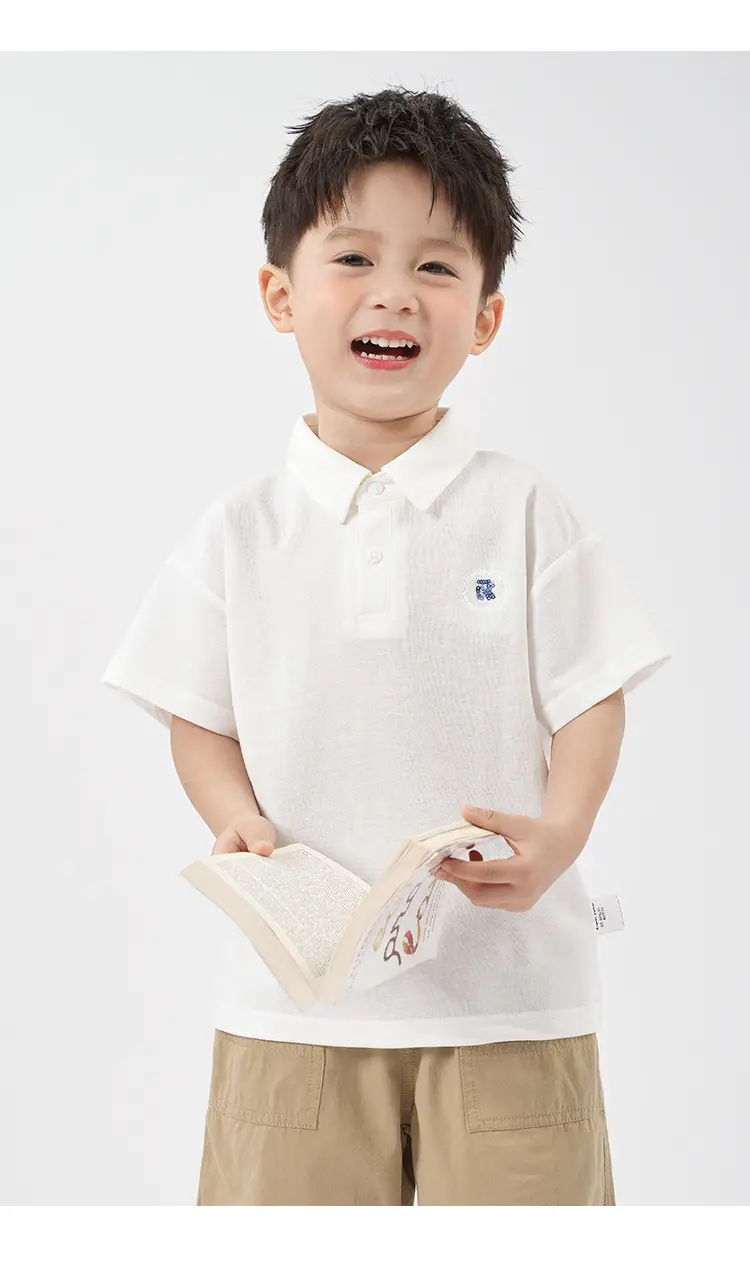 Boys' Antibacterial Polo Shirt Short Sleeve Summer Wear — feature 3