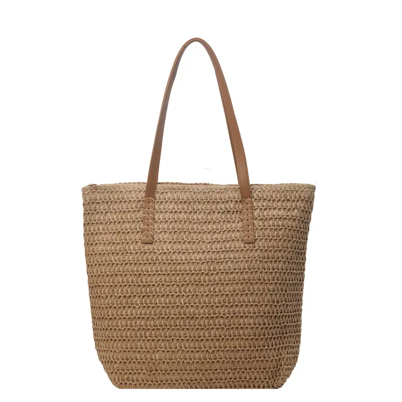 2025 Spring Straw Shoulder Bag Large Capacity Casual Fashion - Image 2