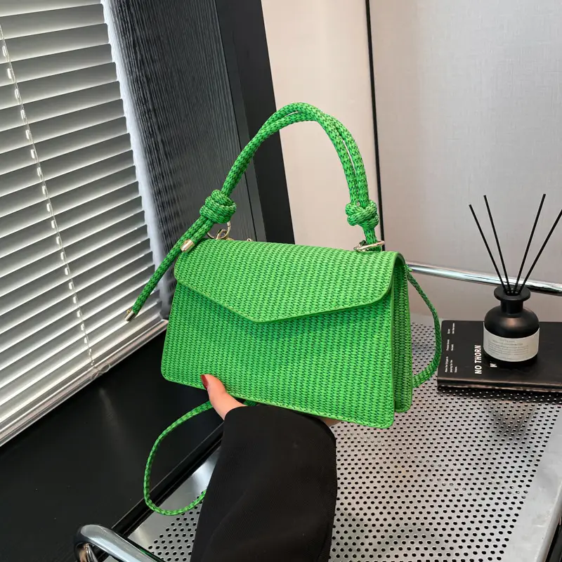 Vintage Green Square Shoulder Bag for Women 2025 - Image 3