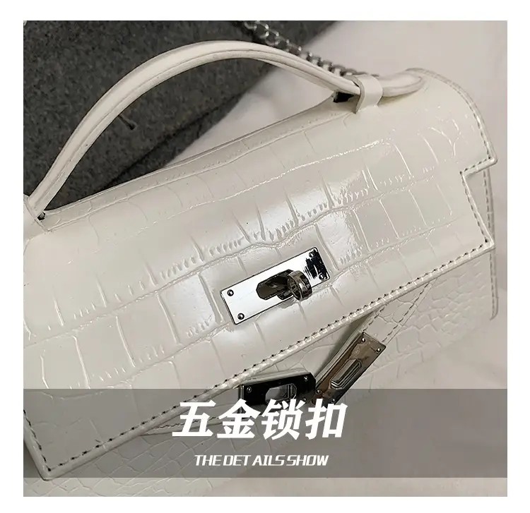 Red Croc Texture Shoulder Bag for Women 2025 — feature 7