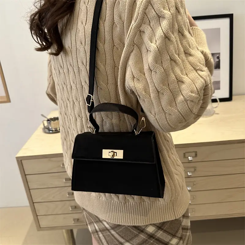 2025 Crossbody Bag Brown White Korean Style - Image 6