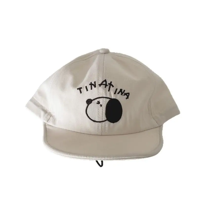 White Baby Cap with Logo for Boys Sun Hat - Image 9