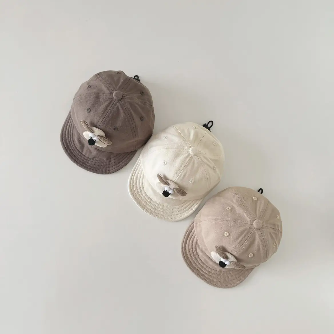 Cute Cartoon Baby Caps Brown Beige Spring Autumn - Image 6