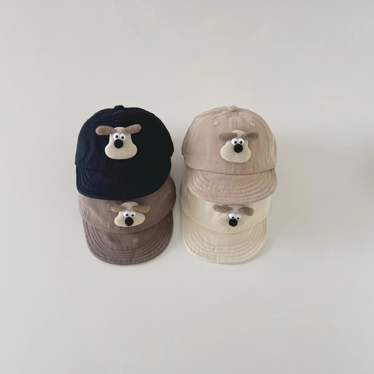 Cute Cartoon Baby Caps Brown Beige Spring Autumn — feature 2