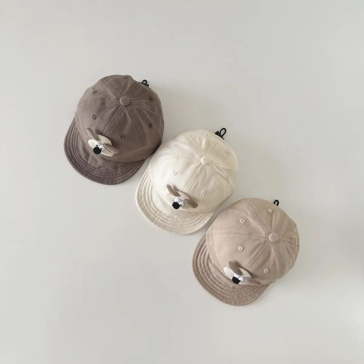 Cute Cartoon Baby Caps Brown Beige Spring Autumn — feature 3