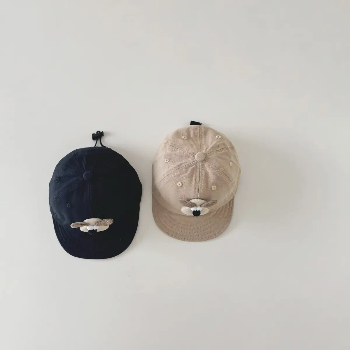 Cute Cartoon Baby Caps Brown Beige Spring Autumn — feature 5