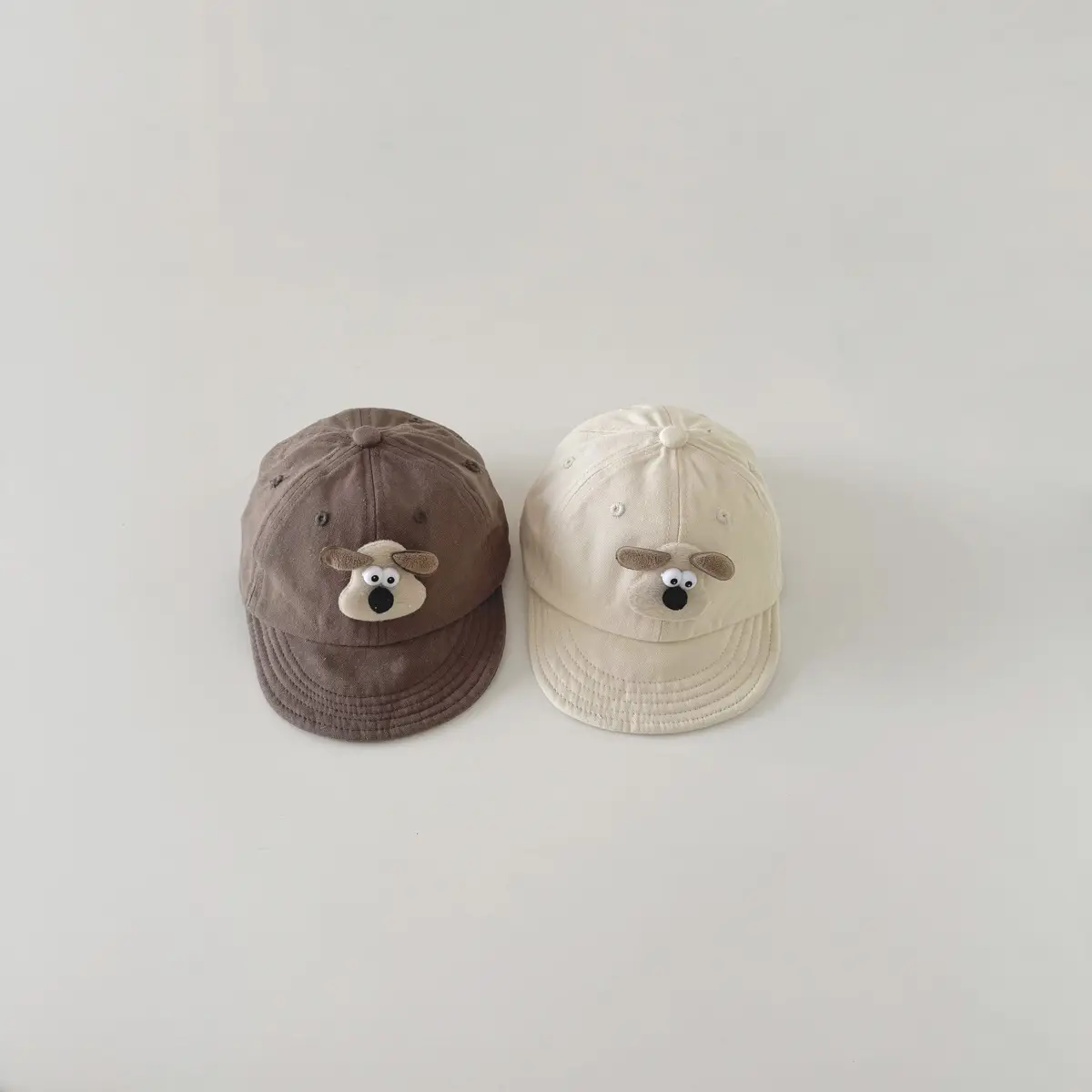 Cute Cartoon Baby Caps Brown Beige Spring Autumn — feature 6
