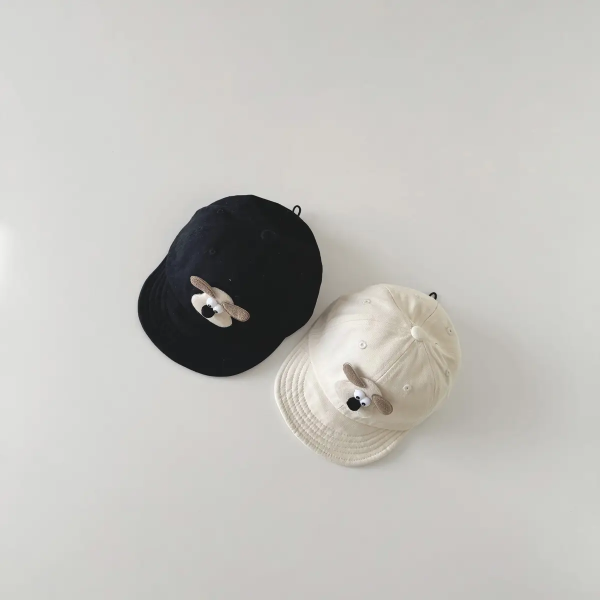 Cute Cartoon Baby Caps Brown Beige Spring Autumn — feature 7
