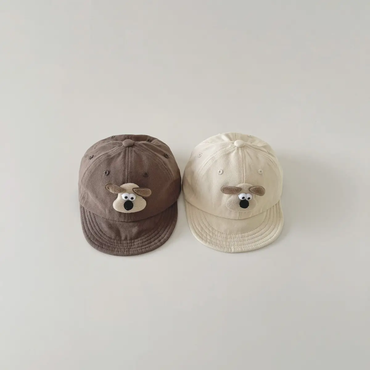 Cute Cartoon Baby Caps Brown Beige Spring Autumn — feature 8