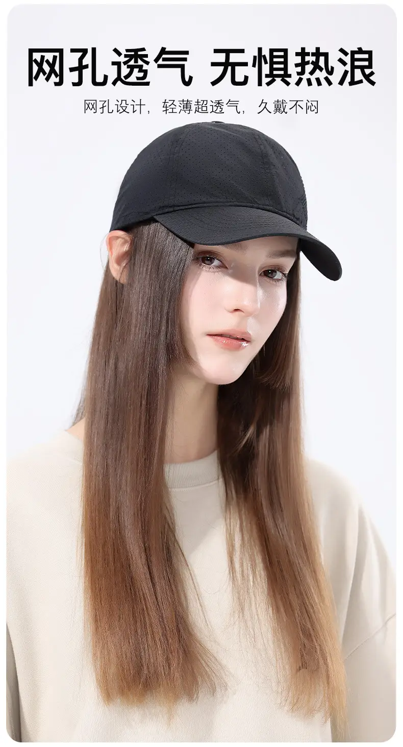 Men's Black Embroidered Perforated Baseball Cap — feature 4