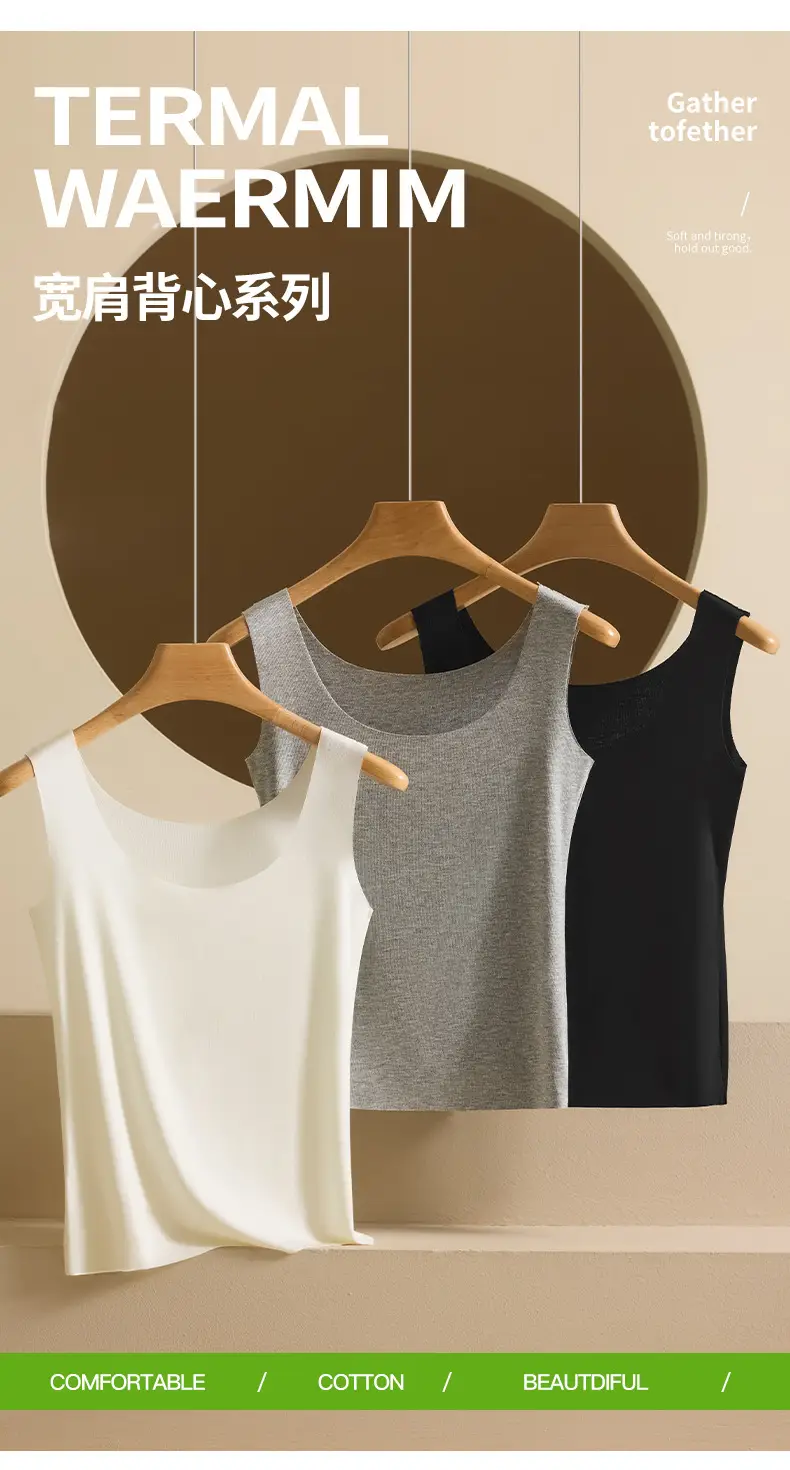 Modal Camisole for Women, Wide Strap Knit Undershirt, Plus Size, Suitable for Layering or Wearing Alone, Sleeveless Top, Thin, Exclusively for Cross-Border Sales — feature 11