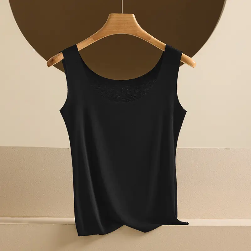 Modal Camisole for Women, Wide Strap Knit Undershirt, Plus Size, Suitable for Layering or Wearing Alone, Sleeveless Top, Thin, Exclusively for Cross-Border Sales