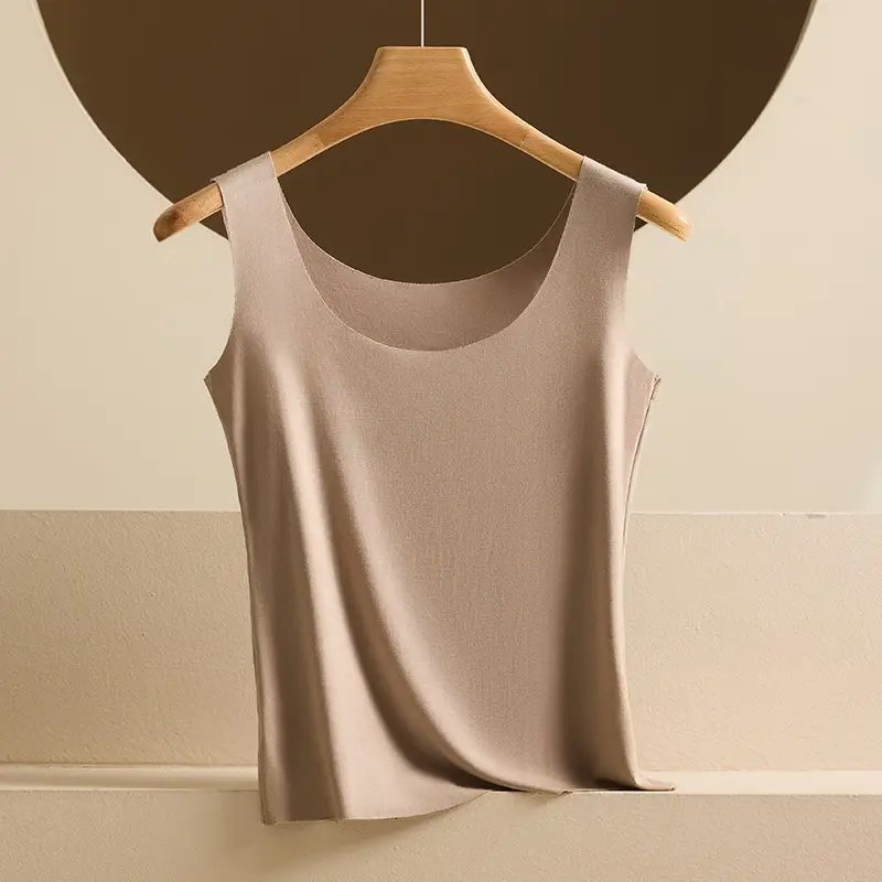 Modal Camisole for Women, Wide Strap Knit Undershirt, Plus Size, Suitable for Layering or Wearing Alone, Sleeveless Top, Thin, Exclusively for Cross-Border Sales