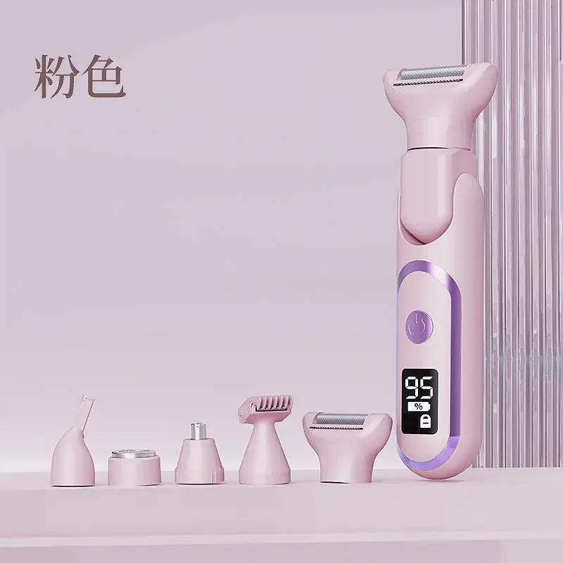 Women's Electric Five-Head Hair Shaver White - Image 2