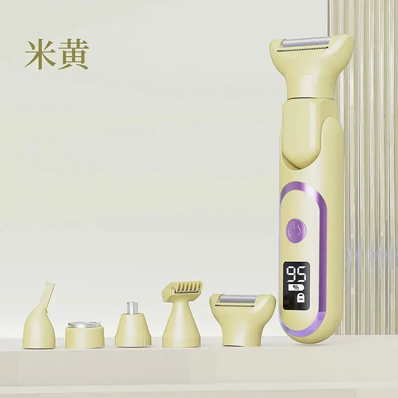 Women's Electric Five-Head Hair Shaver White - Image 3