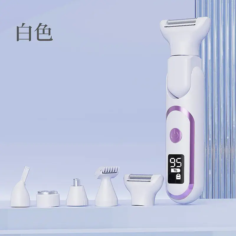 Women's Electric Five-Head Hair Shaver White - Image 4
