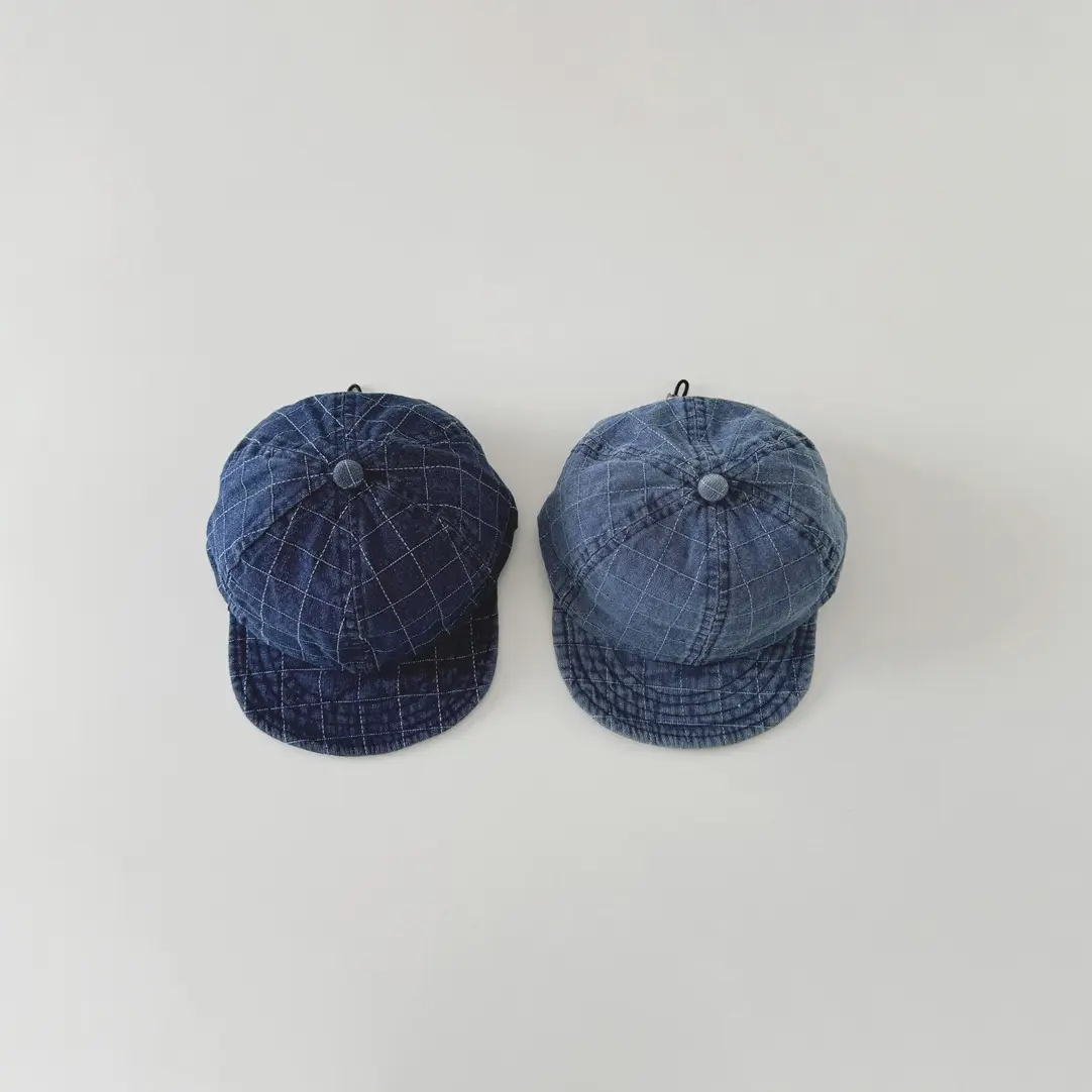 Blue Plaid Cowboy Hat for Kids Spring Autumn 2025 - Image 7