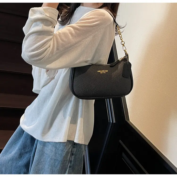 Women's 1-Shoulder Textured Brown Handbag — feature 15
