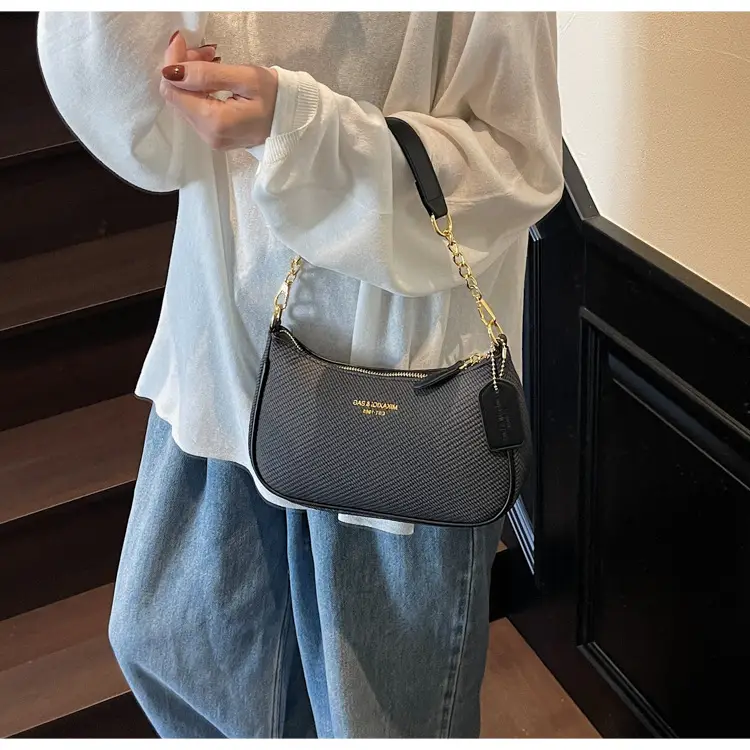 Women's 1-Shoulder Textured Brown Handbag — feature 16