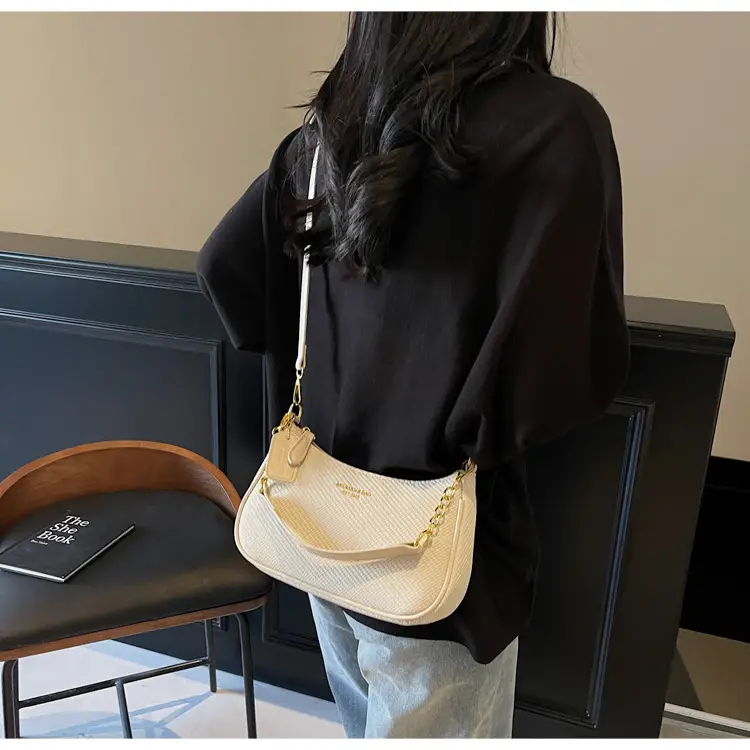 Women's 1-Shoulder Textured Brown Handbag — feature 21