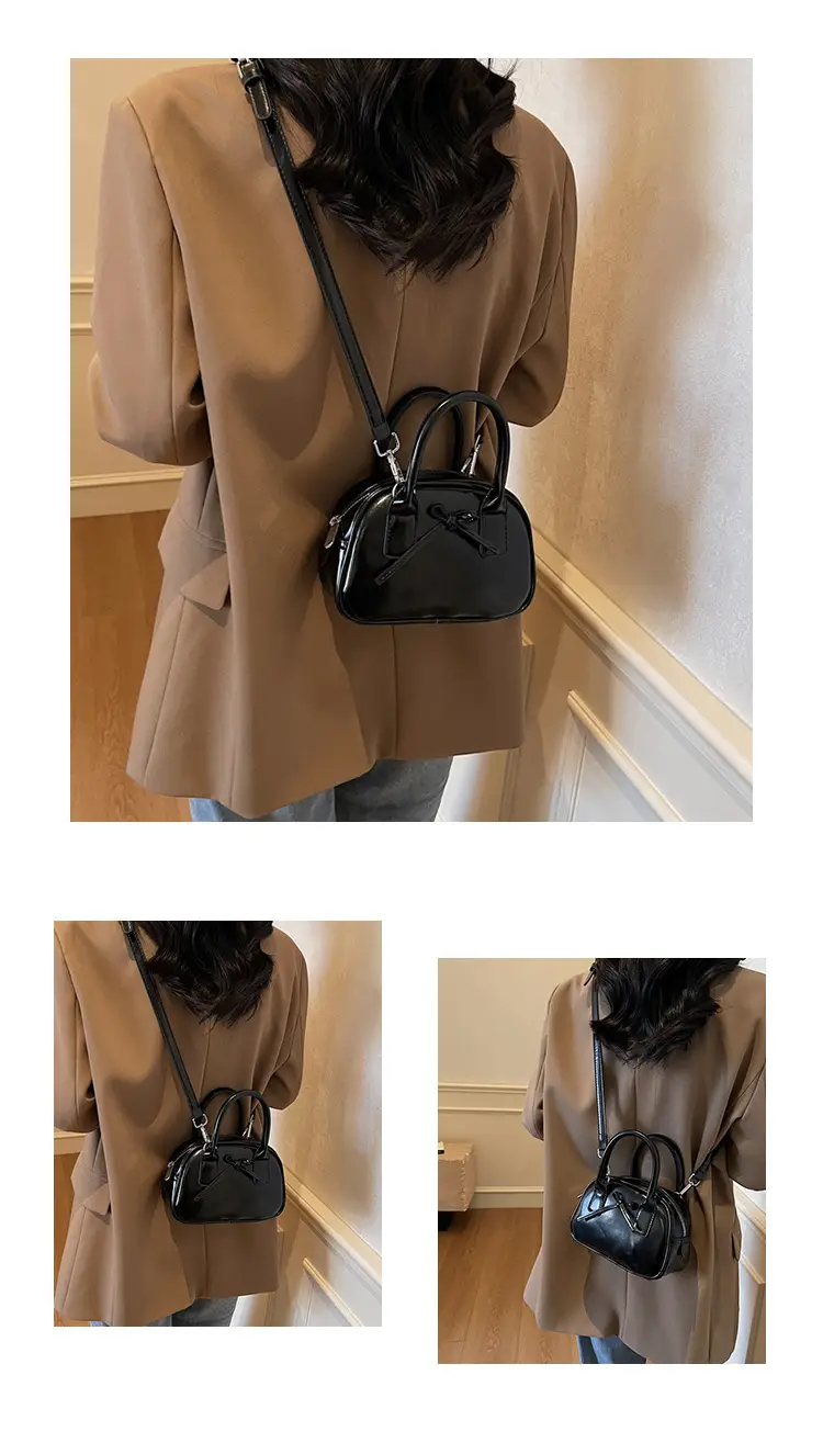 Light Cream Korean Style Bow Shoulder Crossbody Bag — feature 10