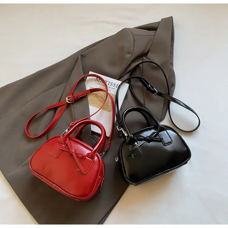 Light Cream Korean Style Bow Shoulder Crossbody Bag — feature 15
