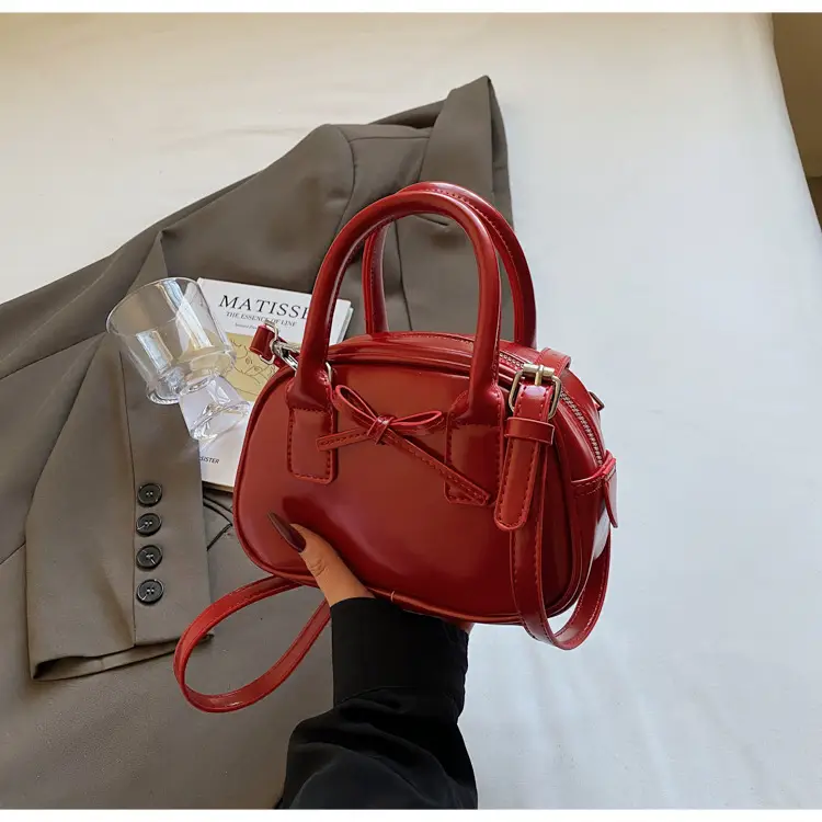 Light Cream Korean Style Bow Shoulder Crossbody Bag — feature 21