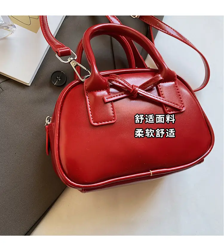 Light Cream Korean Style Bow Shoulder Crossbody Bag — feature 6