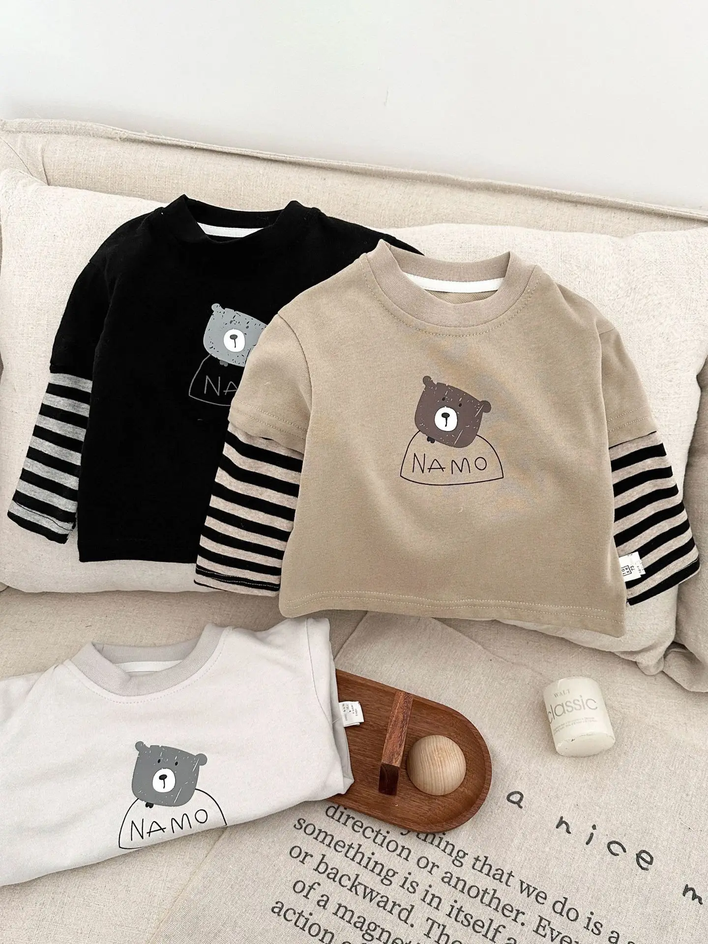 Boys Round Neck Long Sleeve T-Shirt Spring 2026 - Image 3