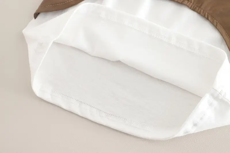 2025 Summer Boys Cotton T-Shirt Shorts Set Brown White — feature 12
