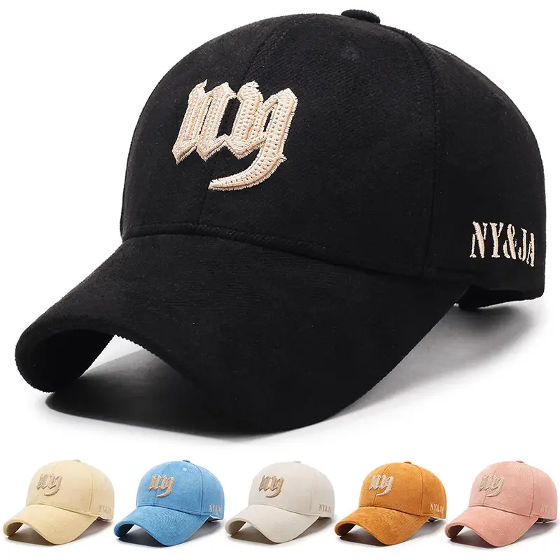 New Korean Style Embroidered Cap Women Men Spring Autumn Sunshade Baseball Cap - Image 8