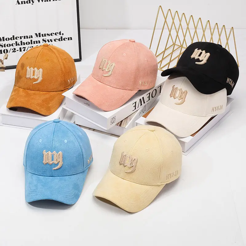 New Korean Style Embroidered Cap Women Men Spring Autumn Sunshade Baseball Cap - Image 10