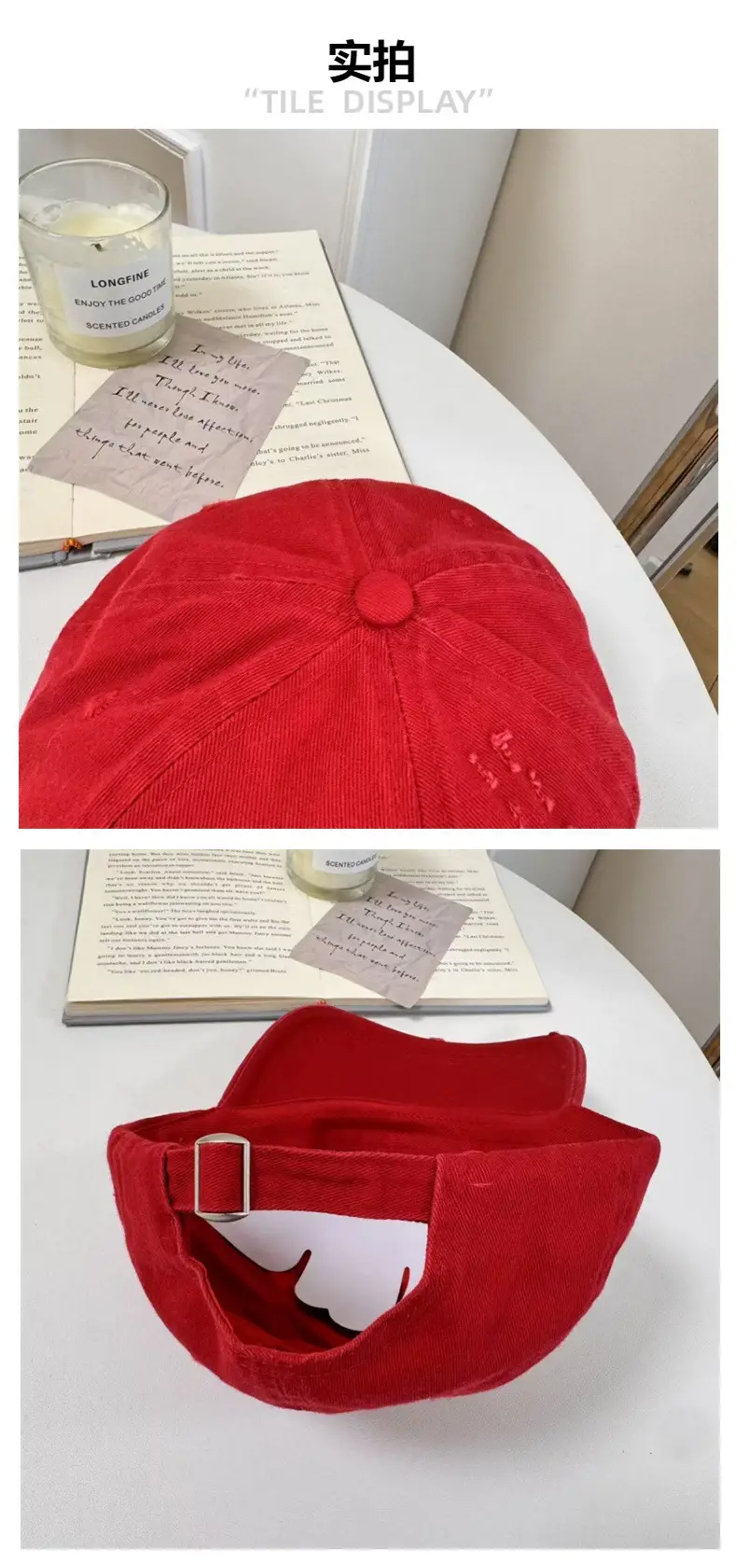 Korean Style Camouflage Key Embroidered Cap Women — feature 7