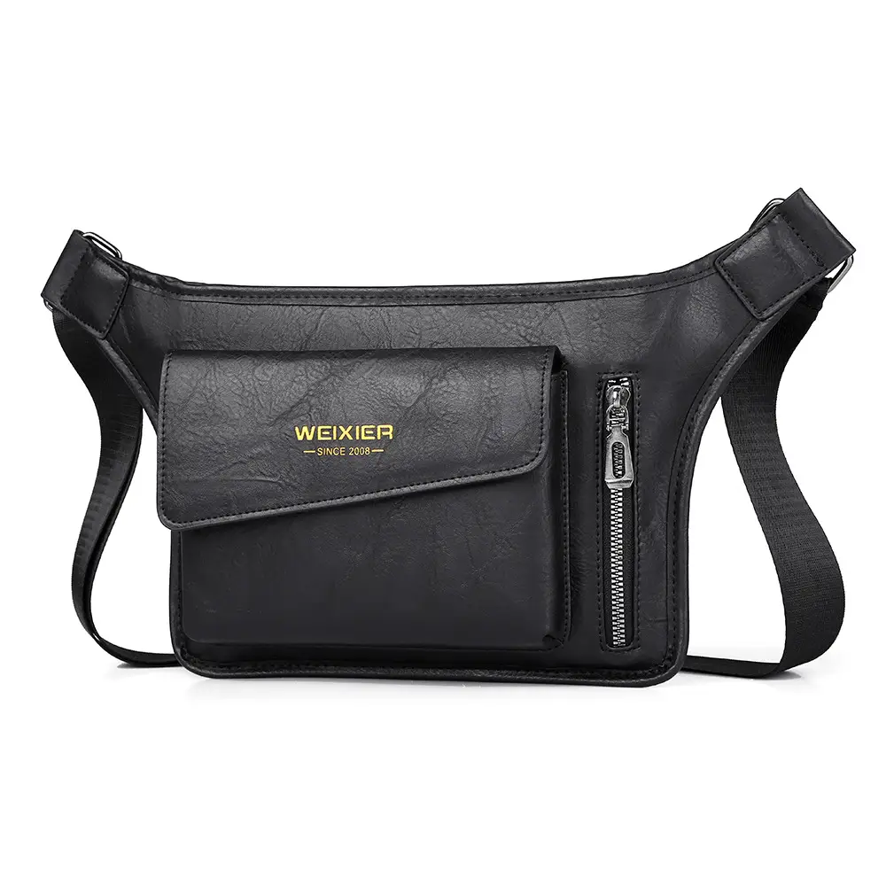 Men's Waterproof Crossbody Bag Tan Large Capacity - Image 8