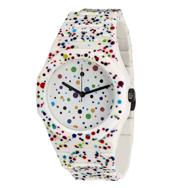 Student Quartz Watch Color Spotted Sports Wear