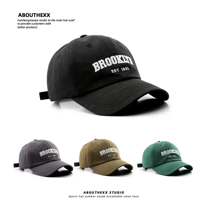 Green Brooklyn Embroidered Baseball Cap for Women - Image 5