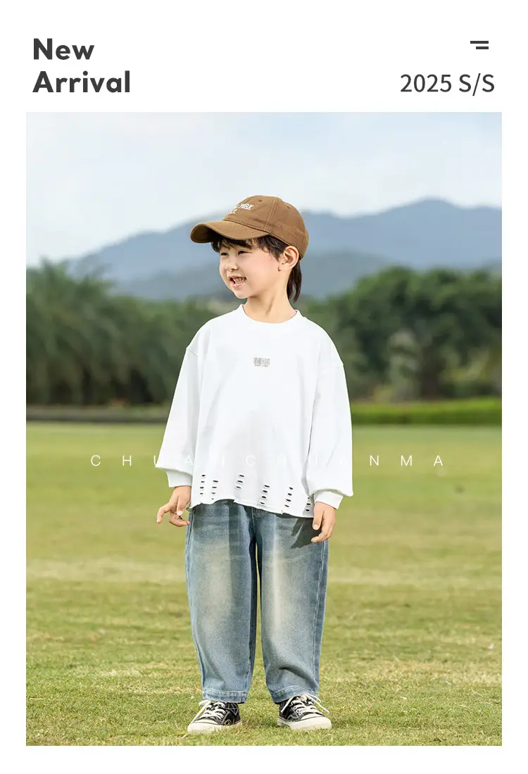 Kids Korean Style Hoodie Set for Boys All Match — feature 1