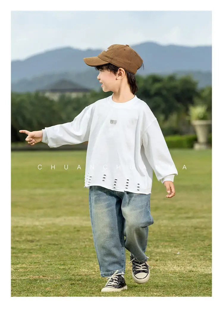 Kids Korean Style Hoodie Set for Boys All Match — feature 12
