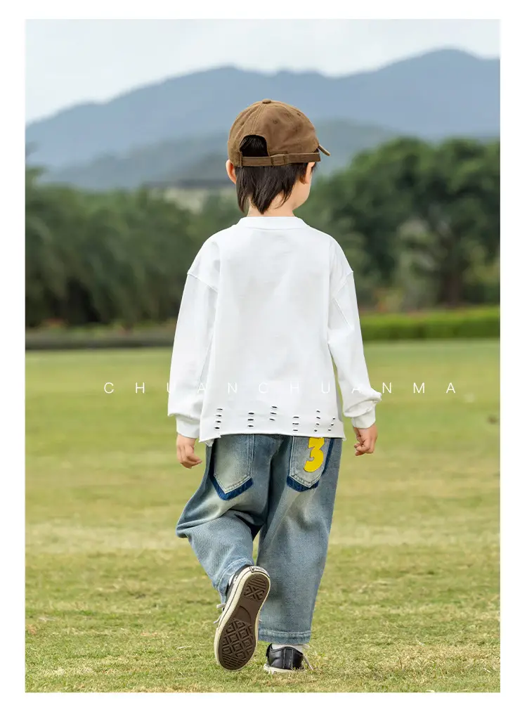 Kids Korean Style Hoodie Set for Boys All Match — feature 13